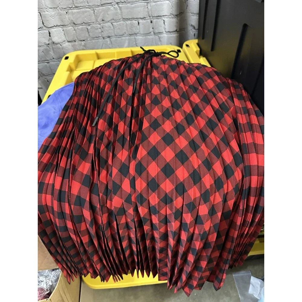 Women's Buffalo Check Midi A-Line Pleated Skirt - Woolrich Size Large